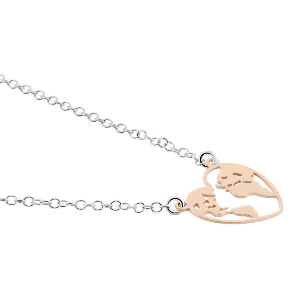 Collier Argent Bicolore Toyo