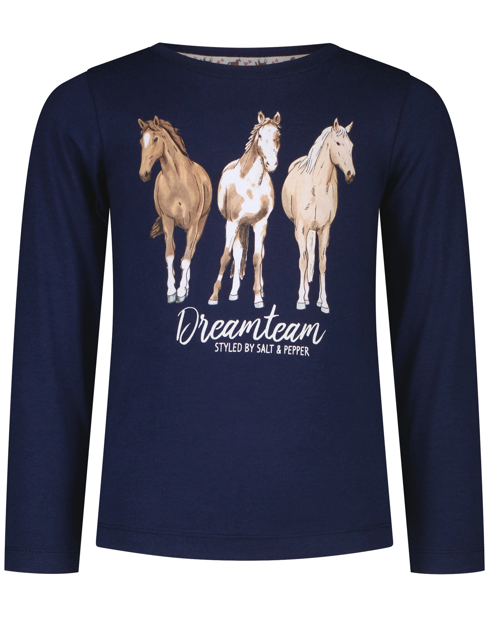 Langarmshirt HORSE WORLD - DREAMTEAM in true navy