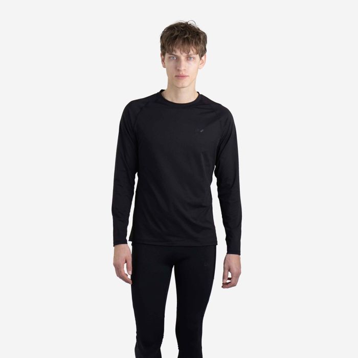 Lipati Herre Mellemlag Arcus Long Sleeve Shirt Sort