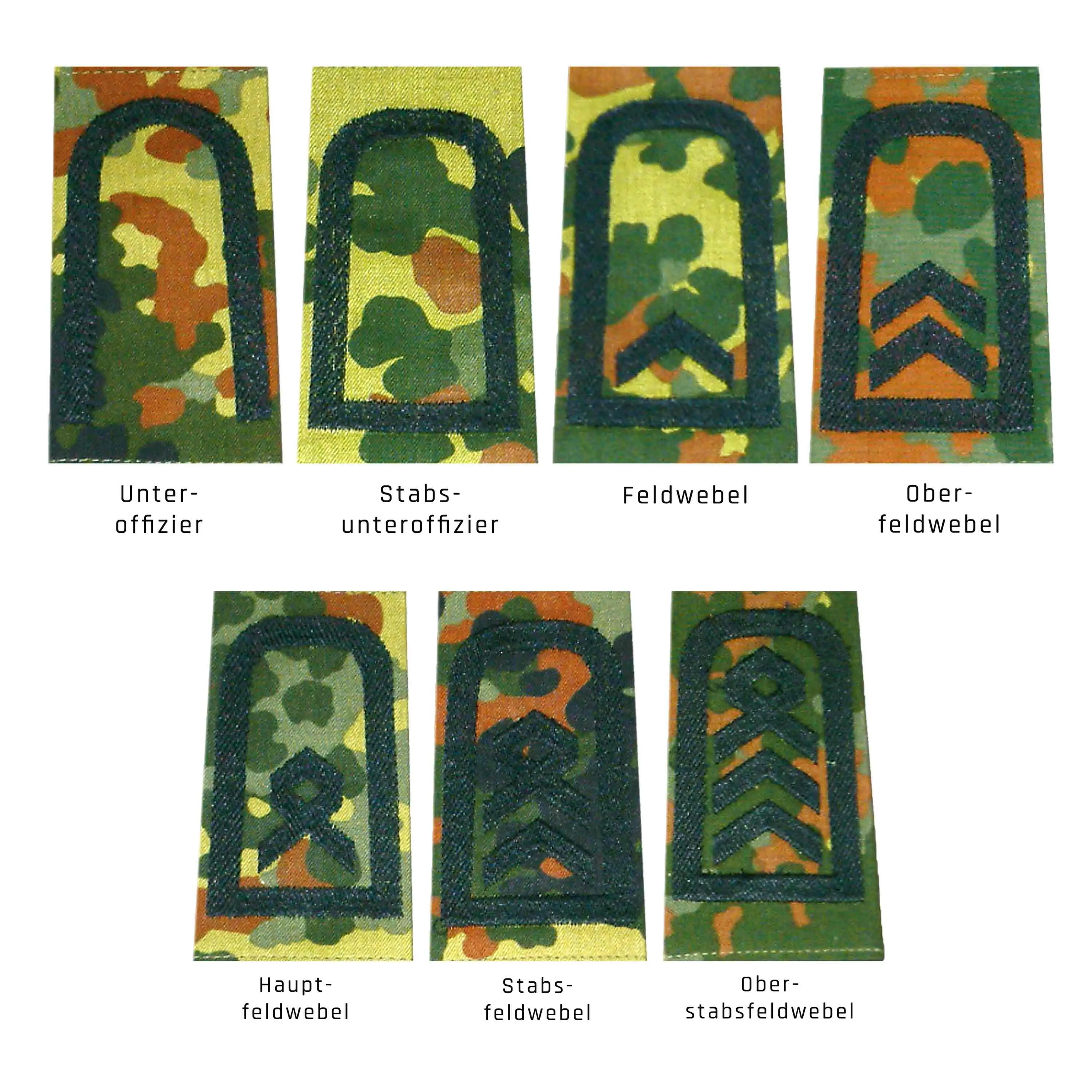 Unbekannt -  BW Rangabzeichen Heer Klett Flecktarn