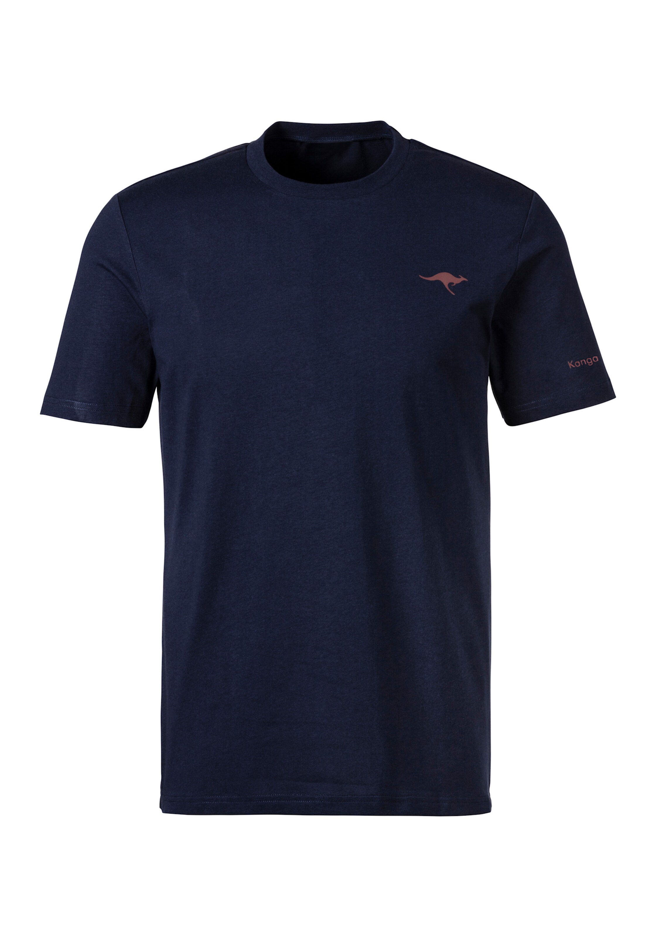 KangaROOS Kurzarmshirt in navy, weiß