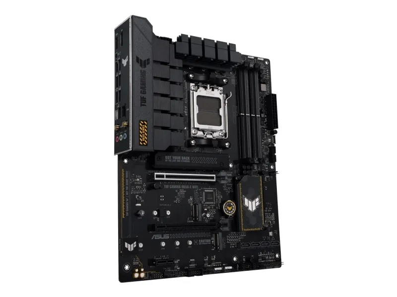 ASUS TUF GAMING B650-E WIFI - Bundkort - ATX - Socket AM5 - AMD B650 Chipset - USB-C Gen2, USB 3.1 Gen 2 - Wi-Fi 6E, Bluetooth - onboard grafik (CPU påkrævet) - HD Audio (8-kanaler)