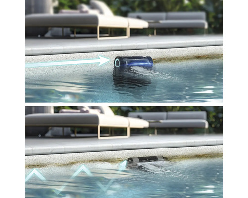 Zwembadrobot reinigingsrobot Aiper Scuba S1 Pro incl. oplaadkabel grijs