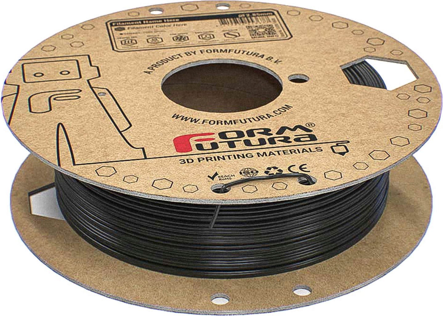 FormFutura  STYX PA6 Traffic Black, 1,75 mm / 500 g    Nylonfilament mit geringem Verzug & hervorragender Schichthaftung