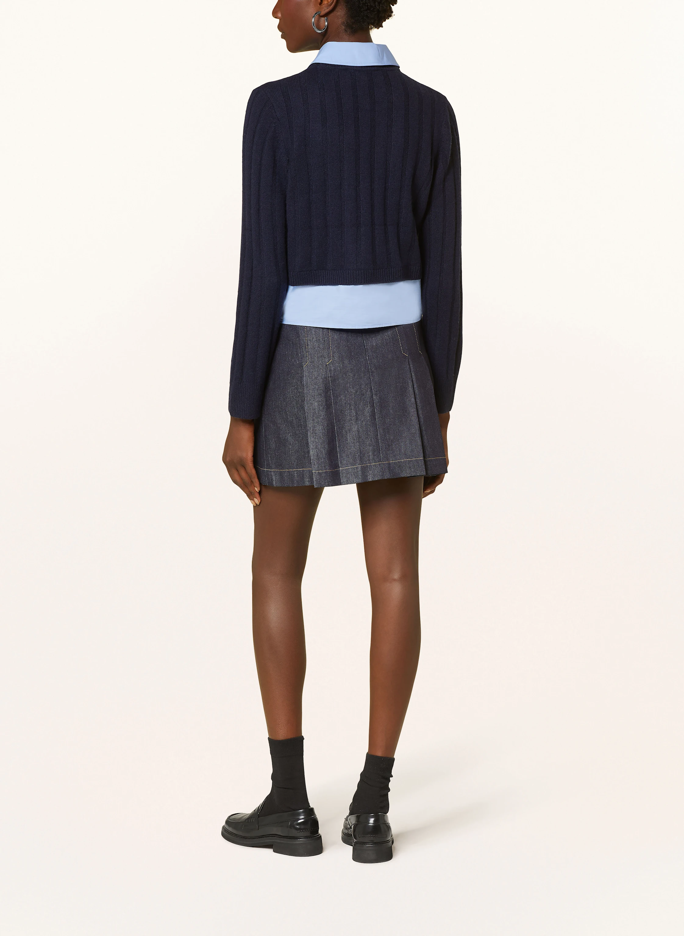 SANDRO Pullover im Materialmix