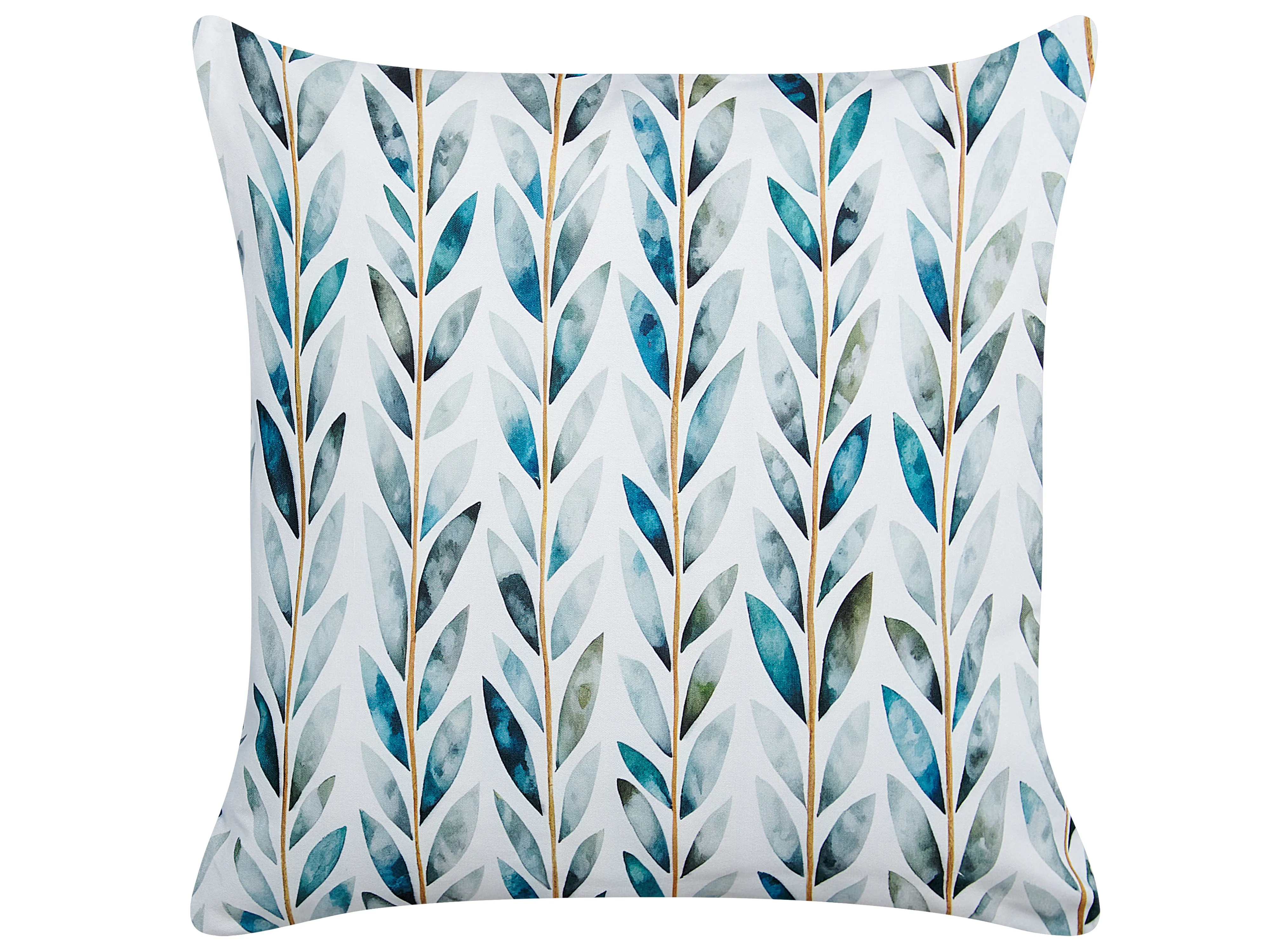Set van 2 tuinkussens LOANO bladpatroon 45 x 45 cm Groen