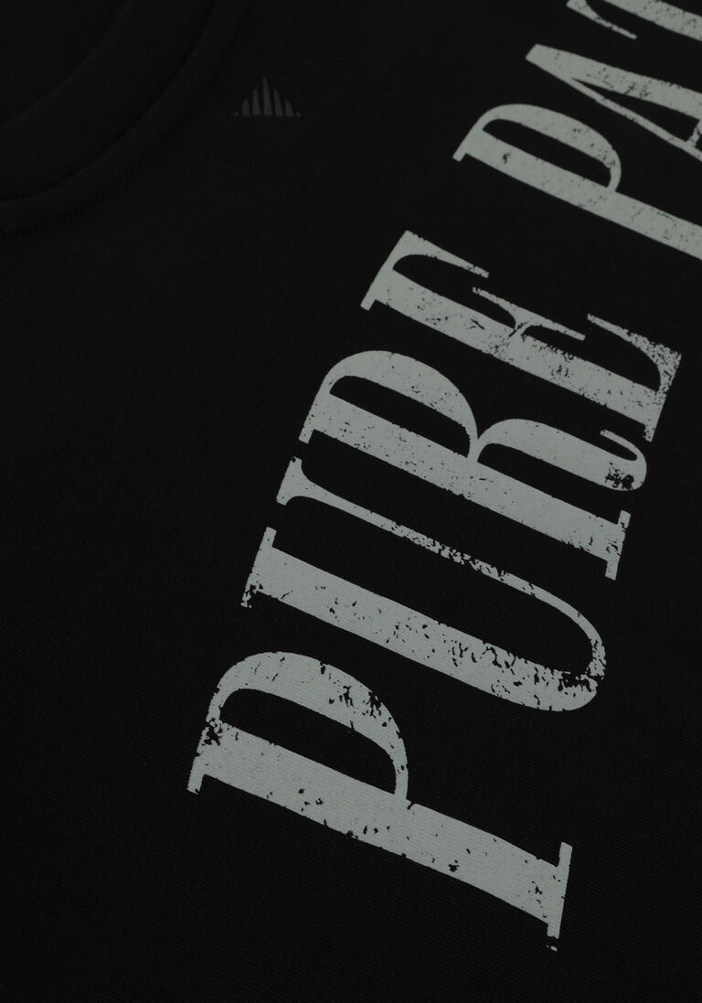 PURE PATH zwarte pure path t-shirt tshirt with back print and small frontprint