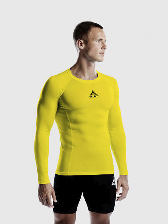 Select Baselayer langærmet Gul