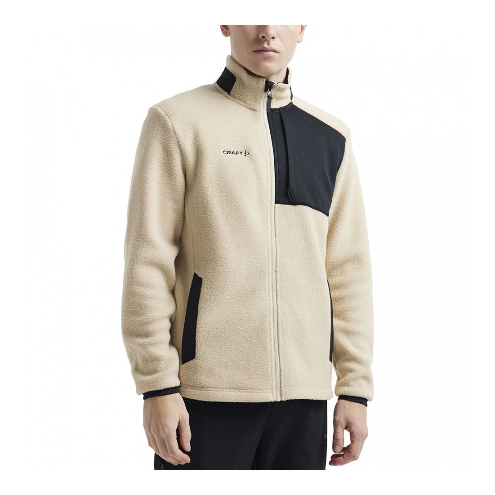 Craft ADV EXPLORE PILE - Polaire Homme ecru/black