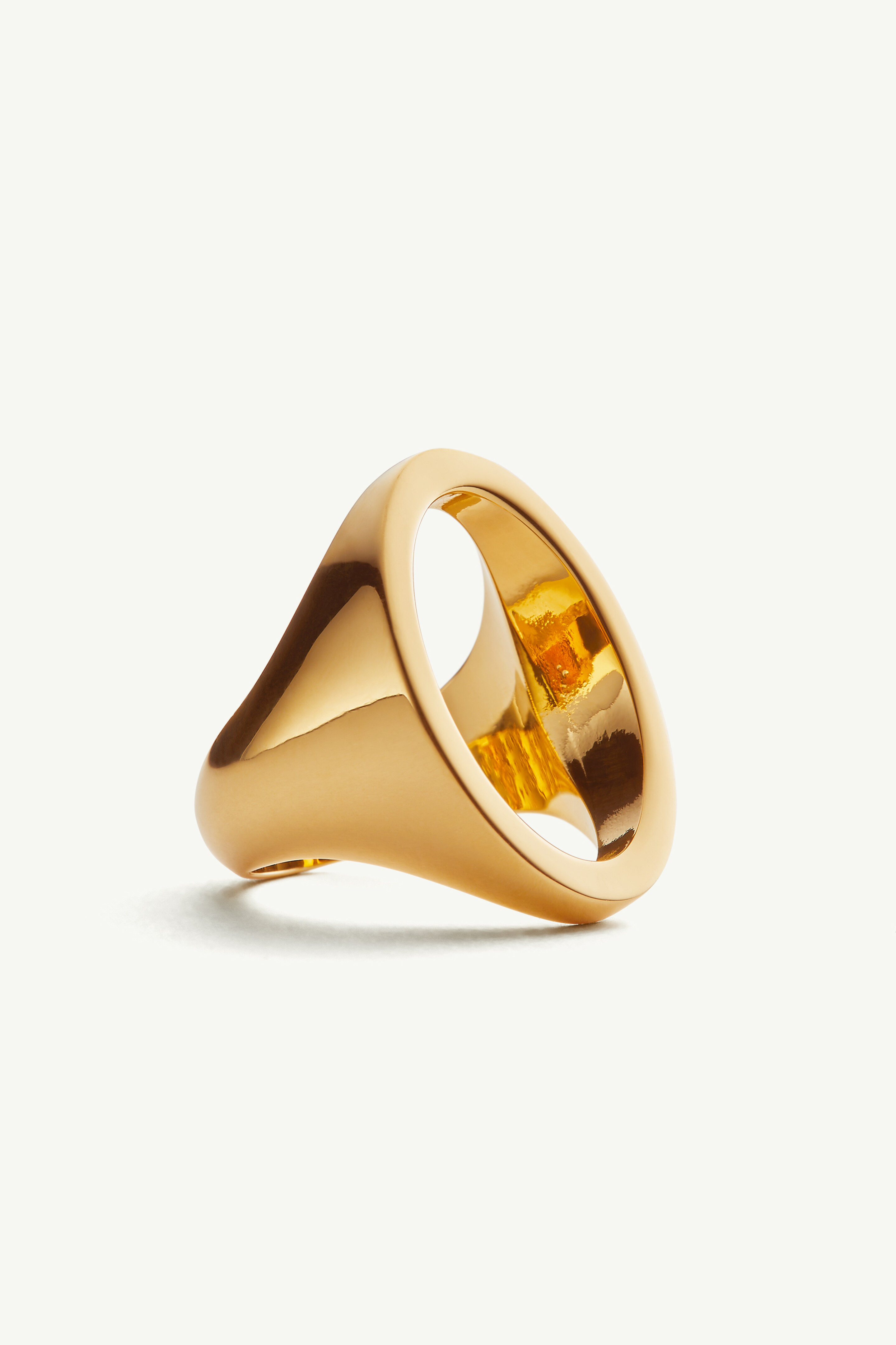 Bague chevalière pour femme | MM6 Or