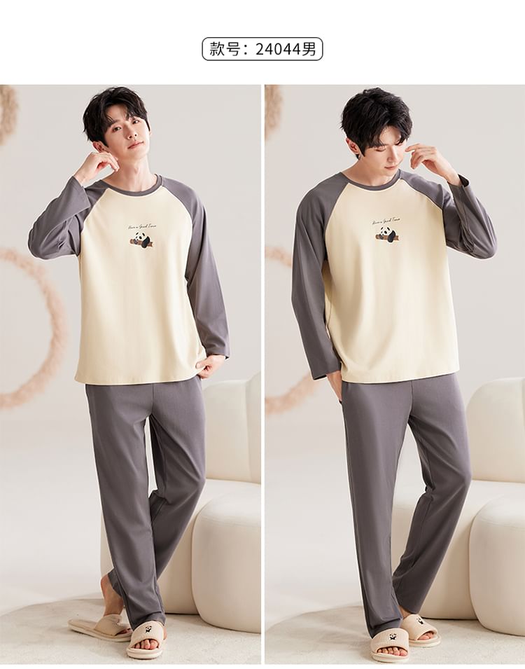 Jeony - Koppel bijpassende pyjamaset met pandaprint