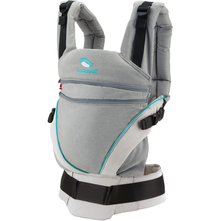 Manduca Babytrage XT Cotton Grey-Ocean