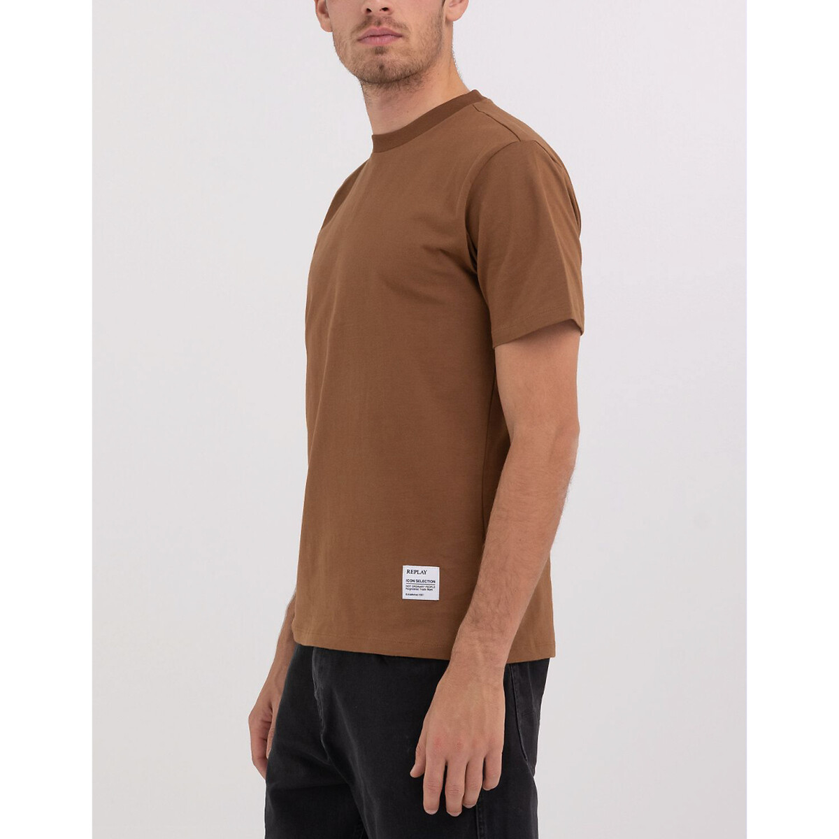 REPLAY<br>Camiseta com gola redonda