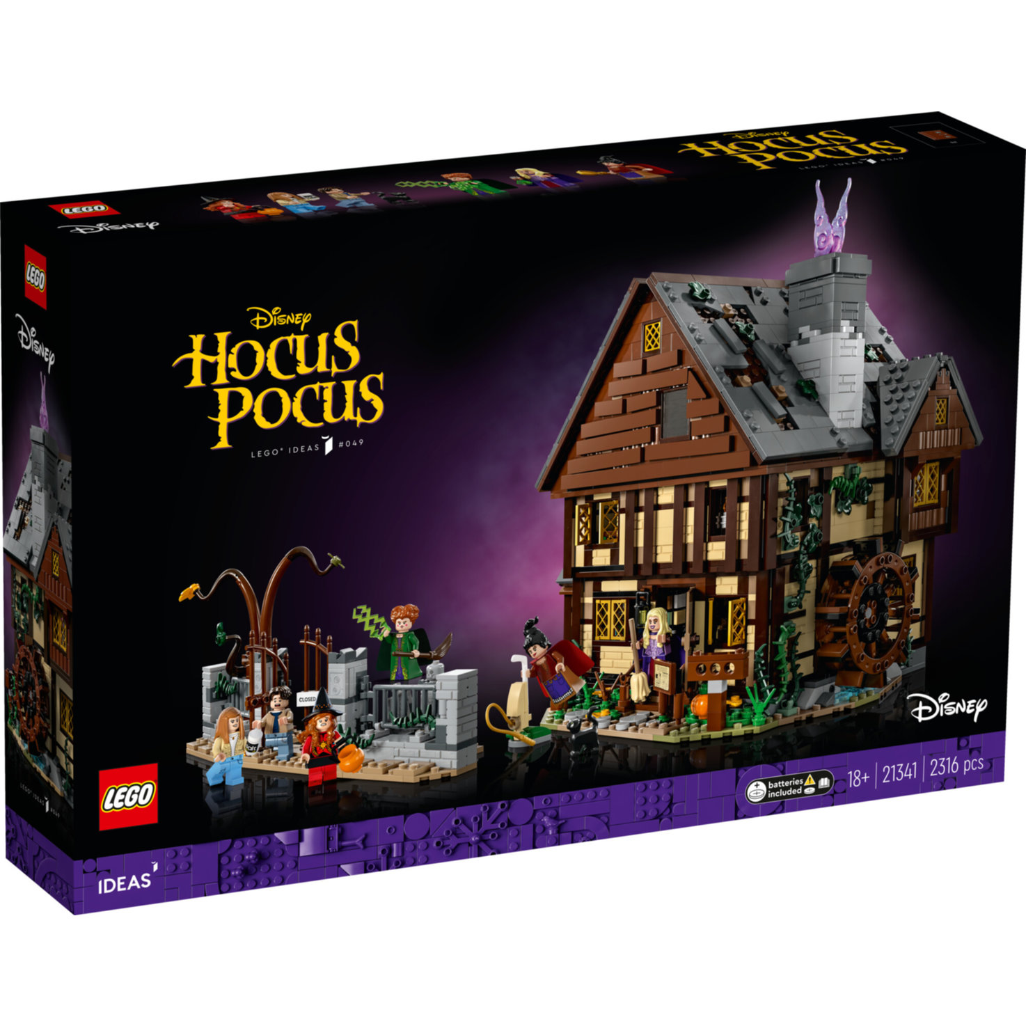 LEGO® Ideas 21341 Disney Hocus Pocus: Das Hexenhaus der Sanderson-Schwestern (LEGO® Rare Set)