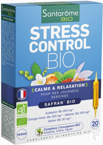 Santarome Bio Stress Control Double Action Bio 20 Ampoules
