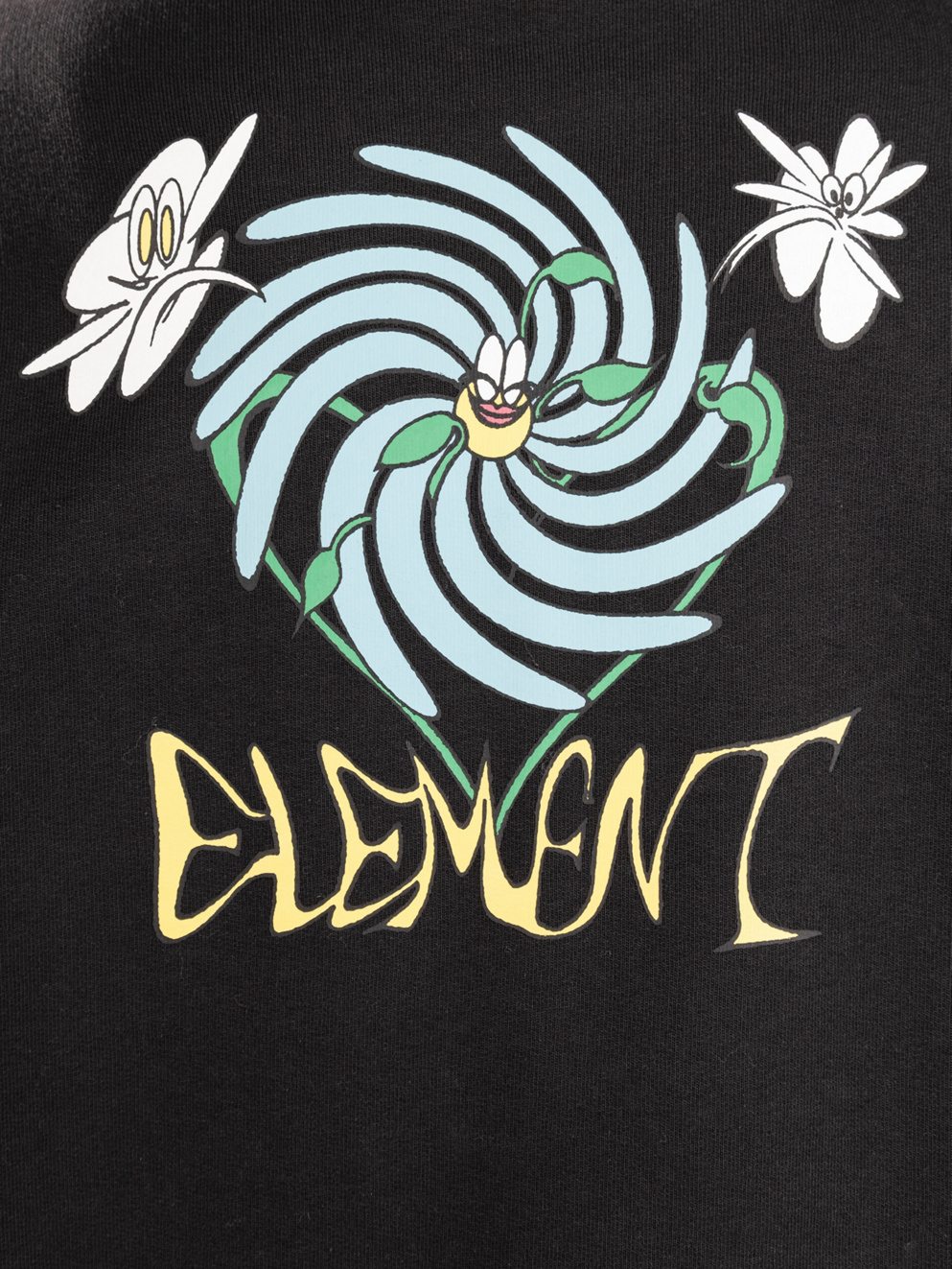 Element Swirl Flower Cr Sweater off black