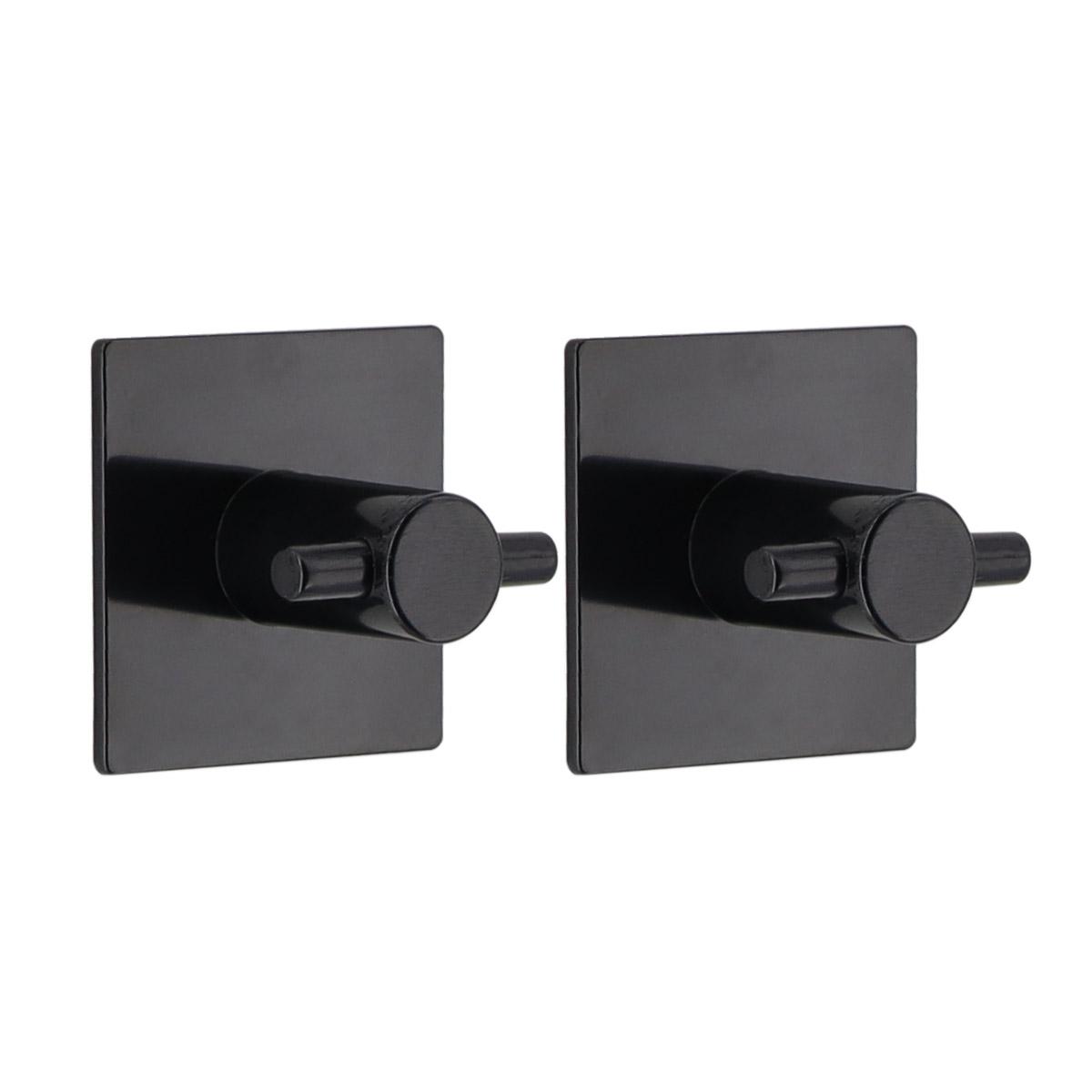 SET 2 CROCHETS CARRE 3M NOIR