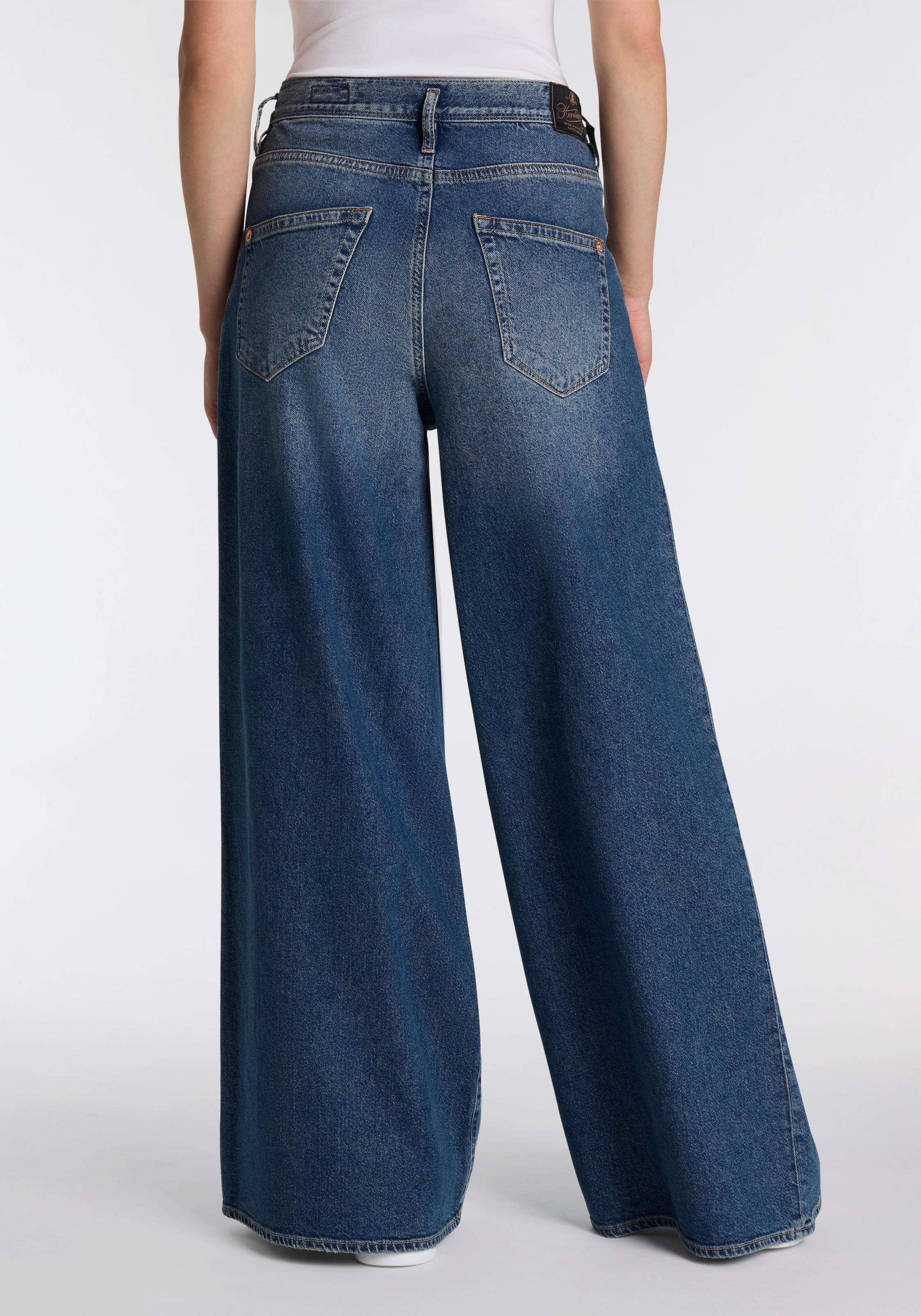 Herrlicher 5-Pocket-Jeans »Shyra Palazzo Denim«, mit besonders weitem Bein