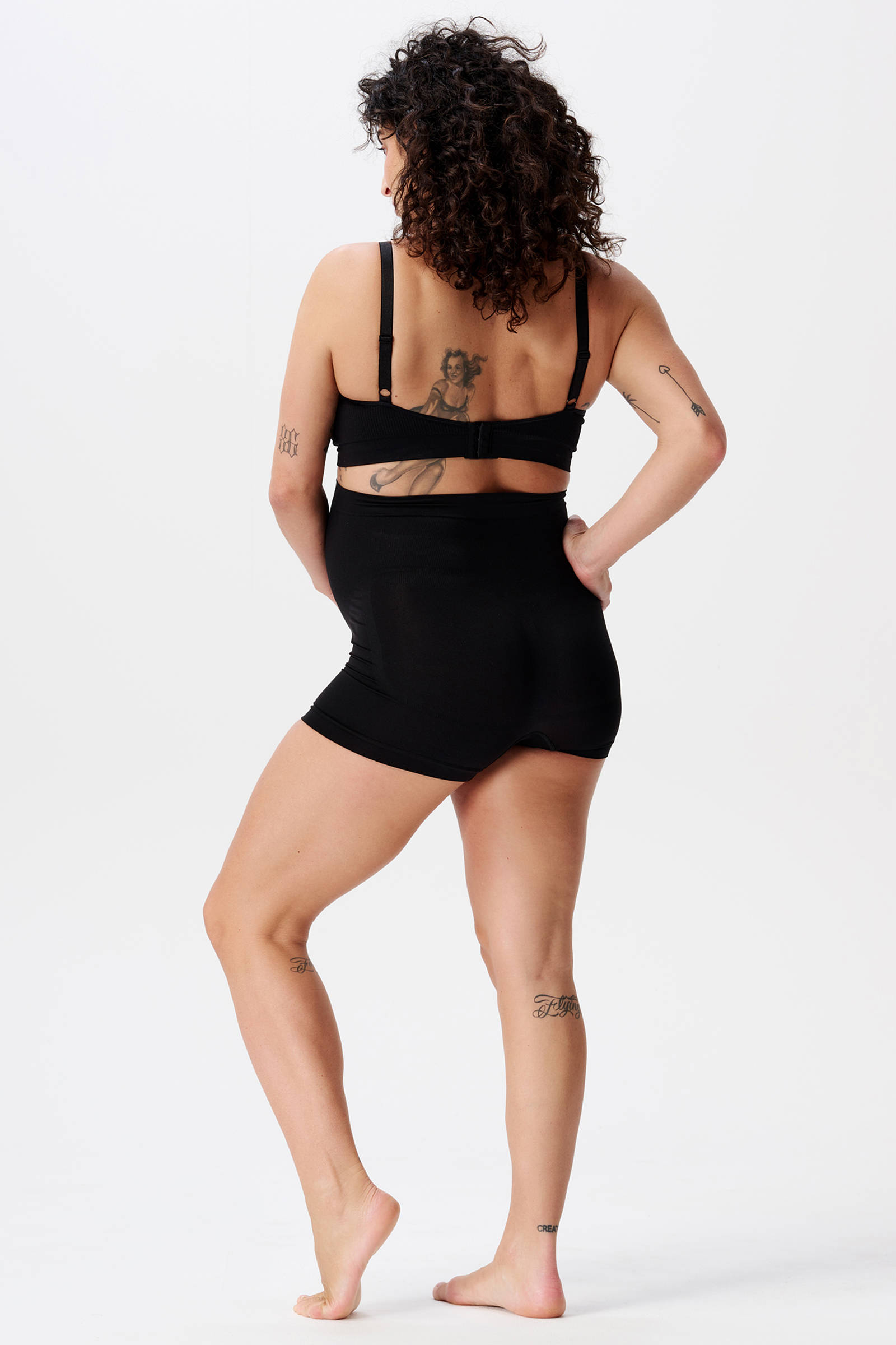 Noppies naadloze zwangerschapsshort Laila zwart