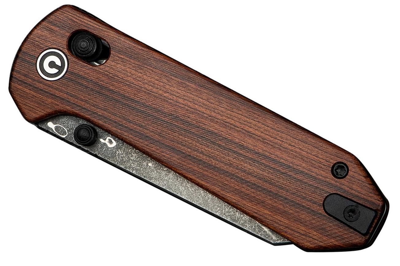 Civivi Yonder C23073B-DS1 Damascus, Guibourtia Wood, zakmes