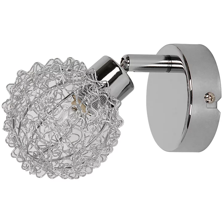 Patère spot G9 7W GoodHome Phaidros chrome H.15 x Ø8 cm