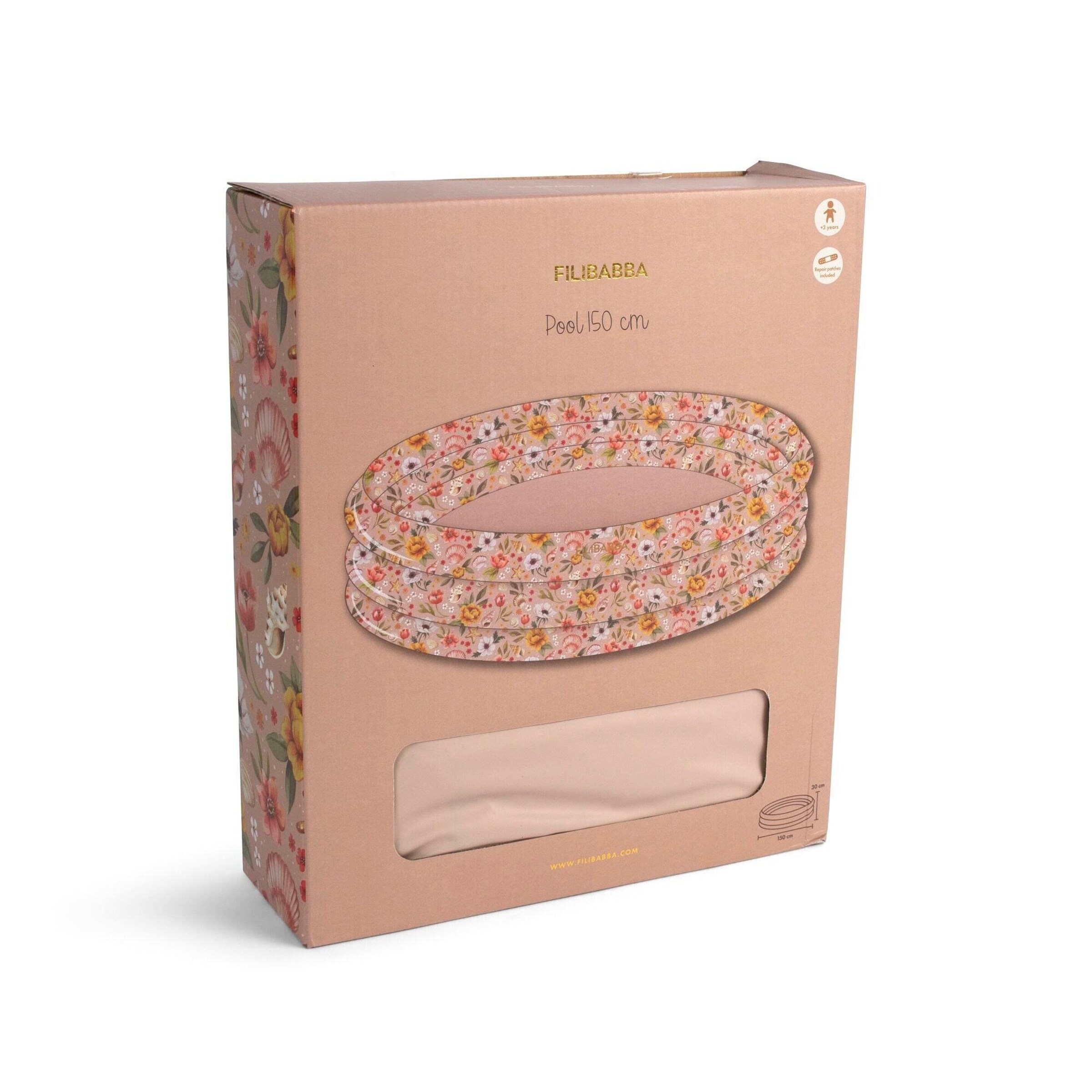 FILIBABBA Planschbecken 150 cm Alfie - Ocean Blossom
