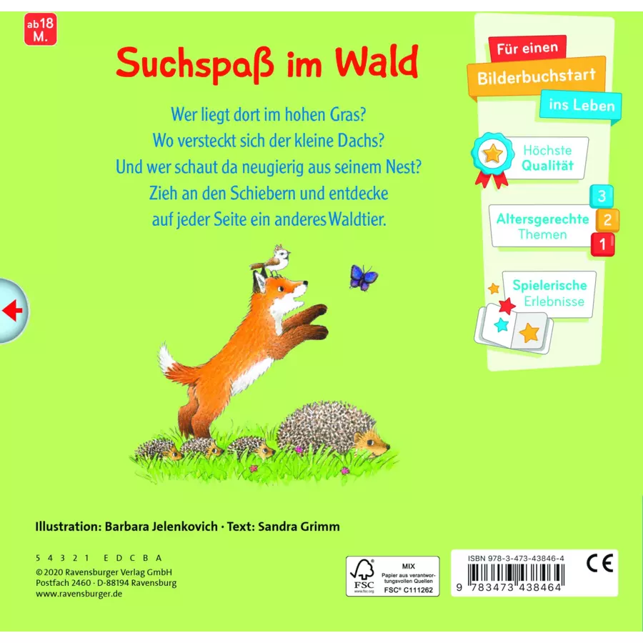 Ravensburger Wer hat sich hier versteckt? Suche die Waldtiere