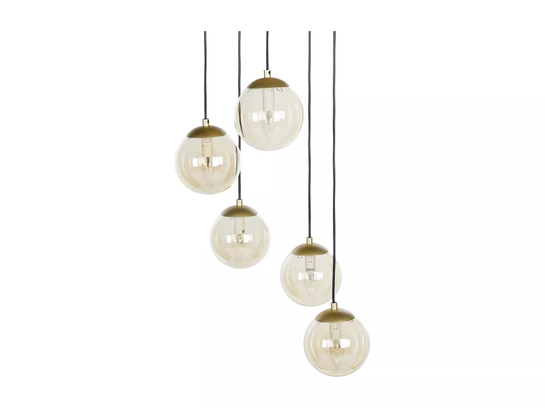 Lampe suspension NOEL Verre Doré