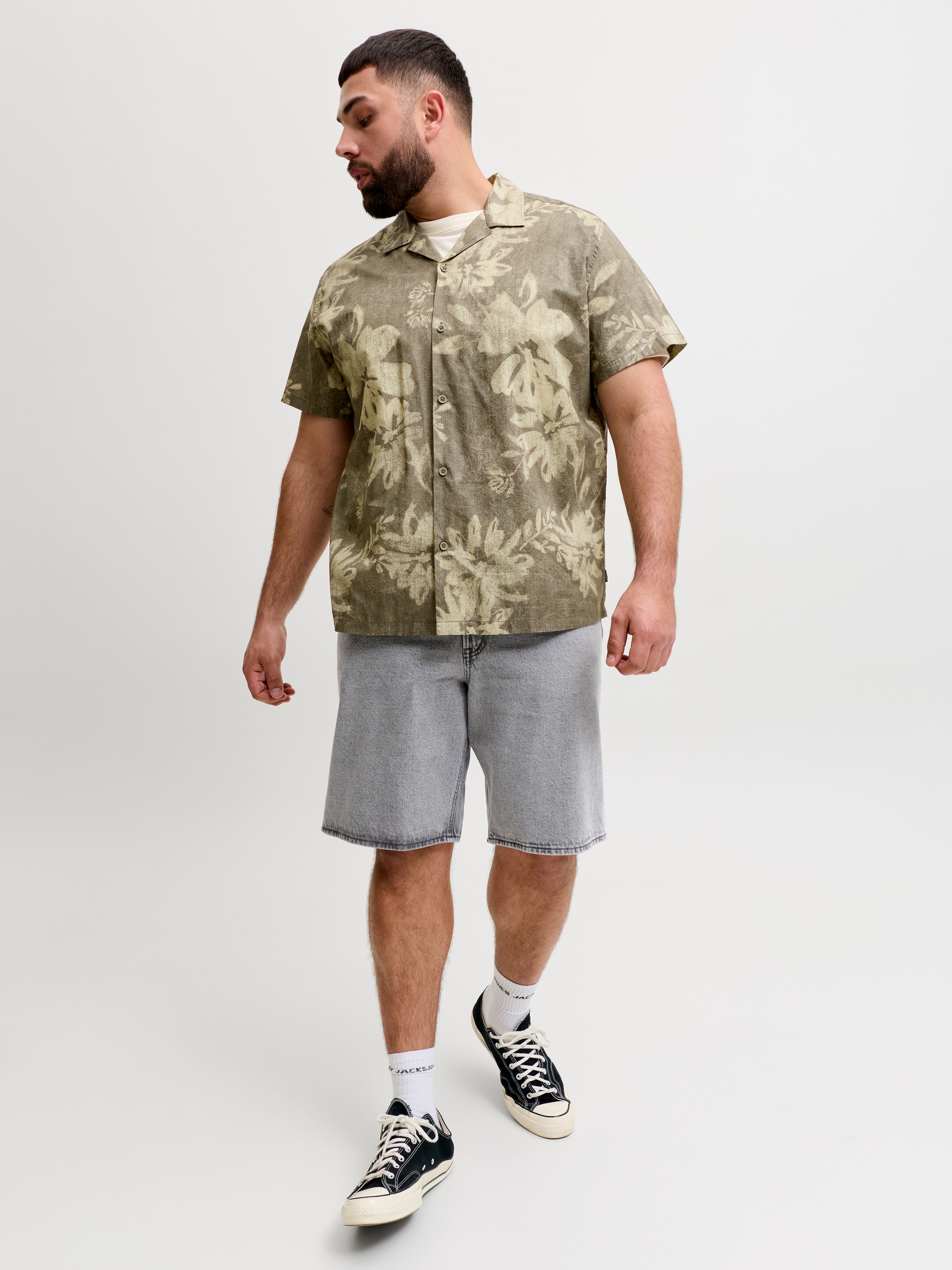 Jack & Jones PlusSize Jeansbermudas »JJITONY JJORIGINAL SHORT« Five-Pocket-Design, relaxed fit