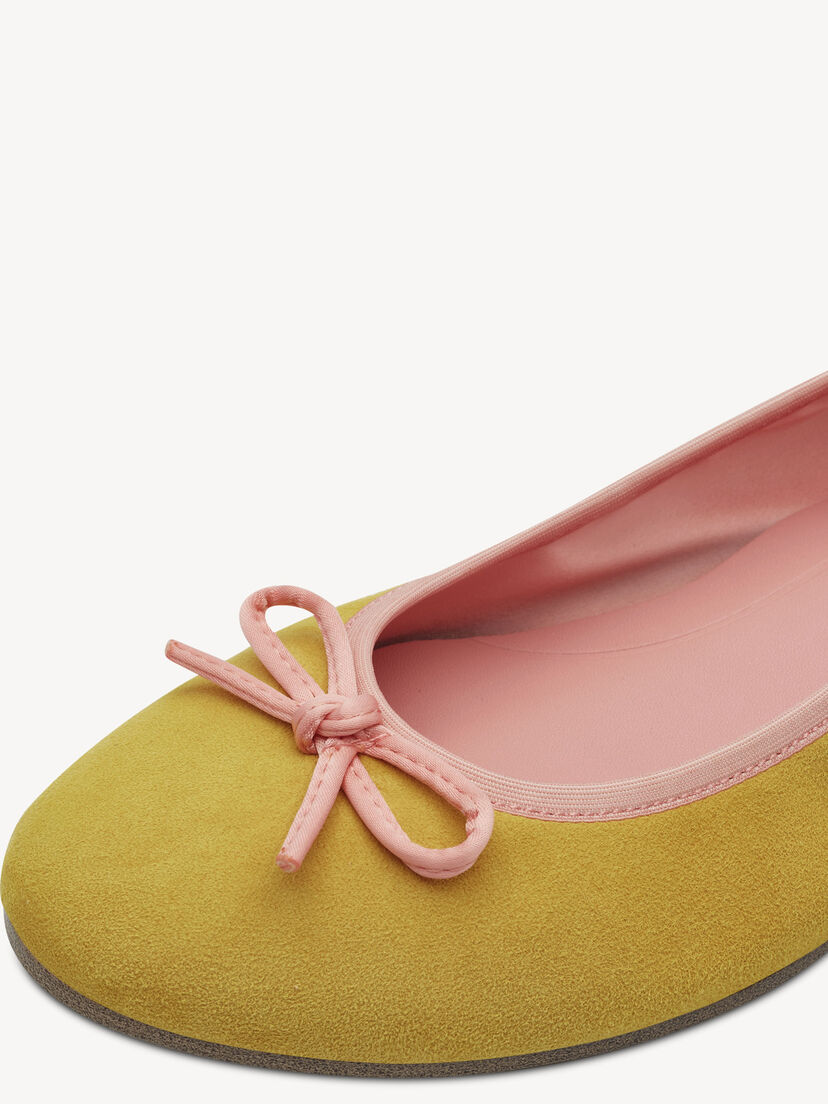 Leren Ballerina - geel