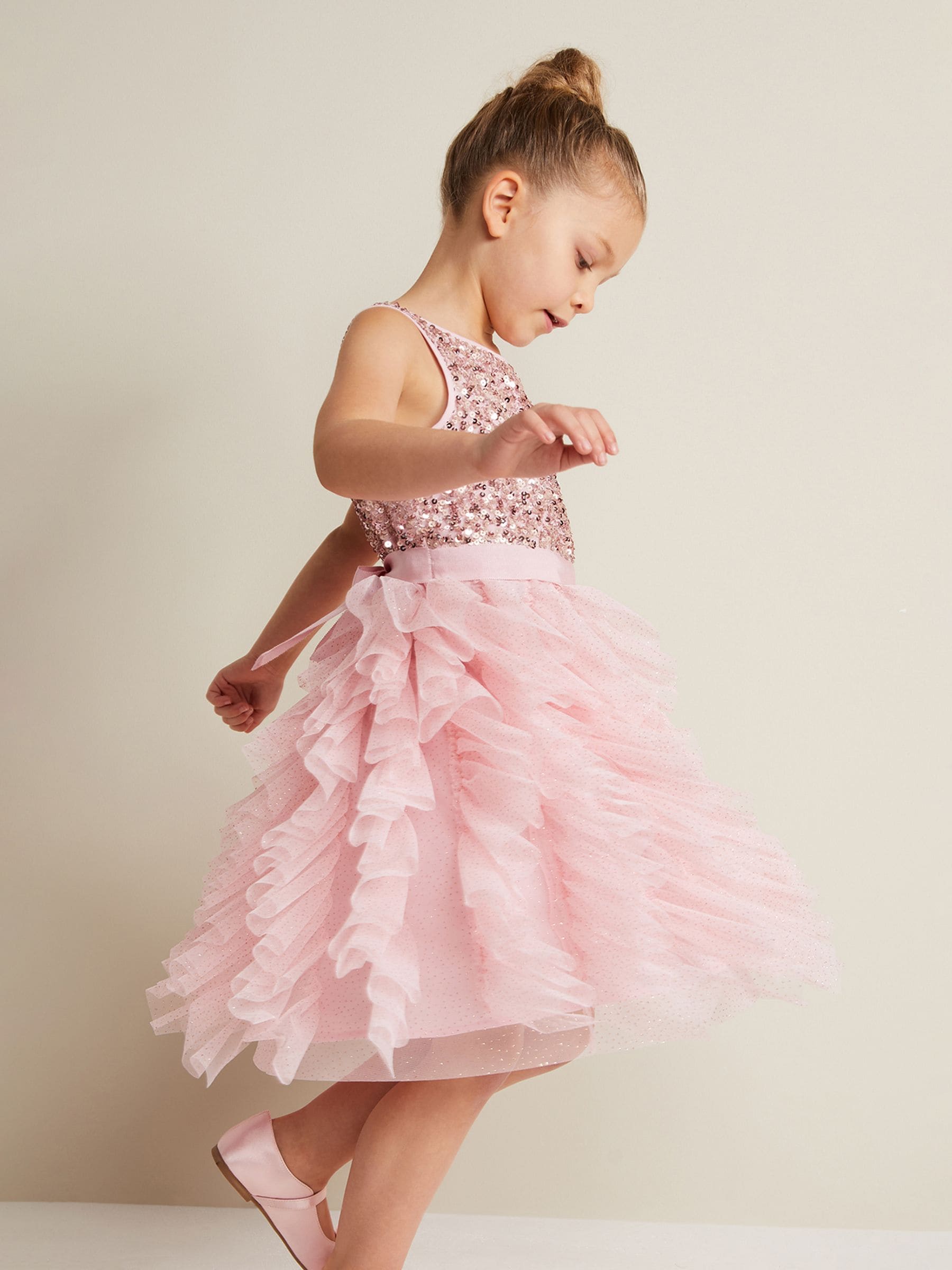 Phase Eight Andrina Sequin Ruffle Dress