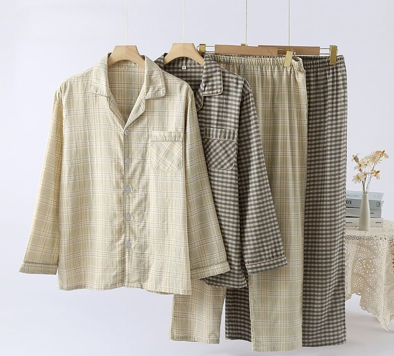 Somnus - Geruite pyjamaset