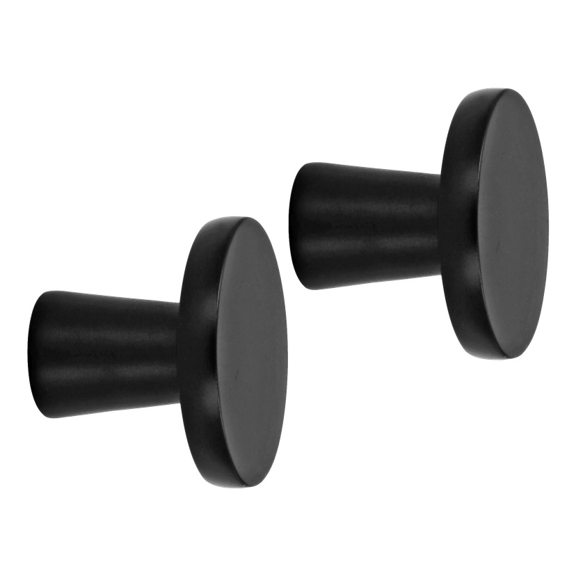Knott, svart 2-pk Ø35 mm