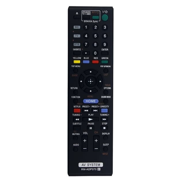 Udskiftning af fjernbetjening til RM-ADP070 til Sony DVD