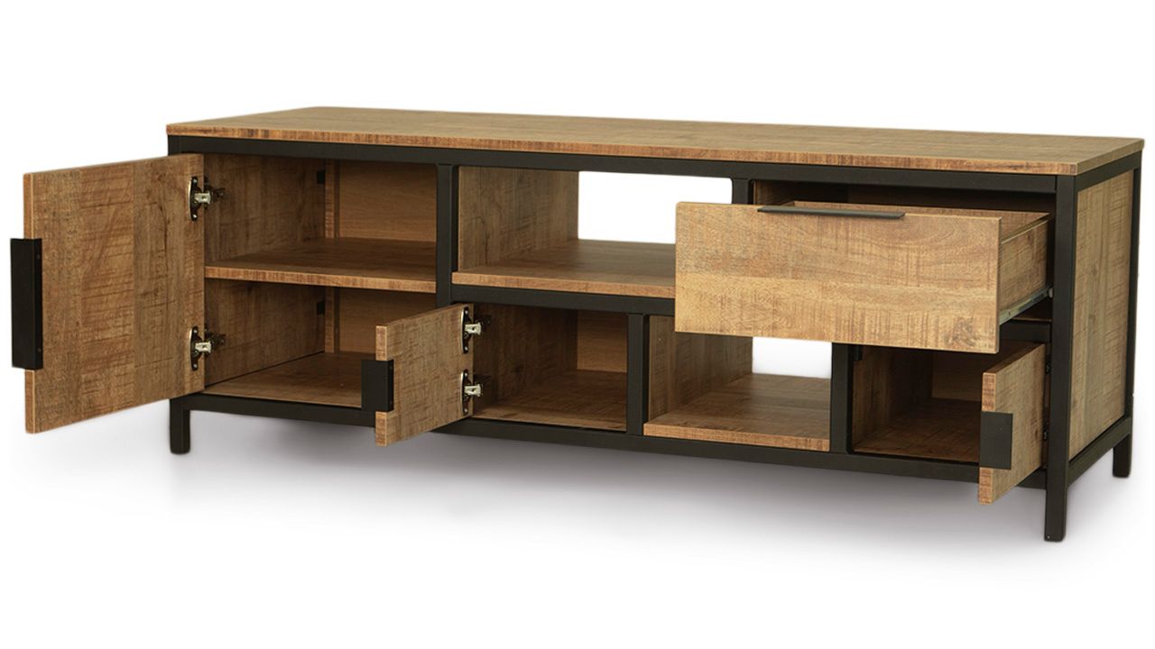 Tv-meubel Iroko - Bombay B136 x D48 x H50 cm