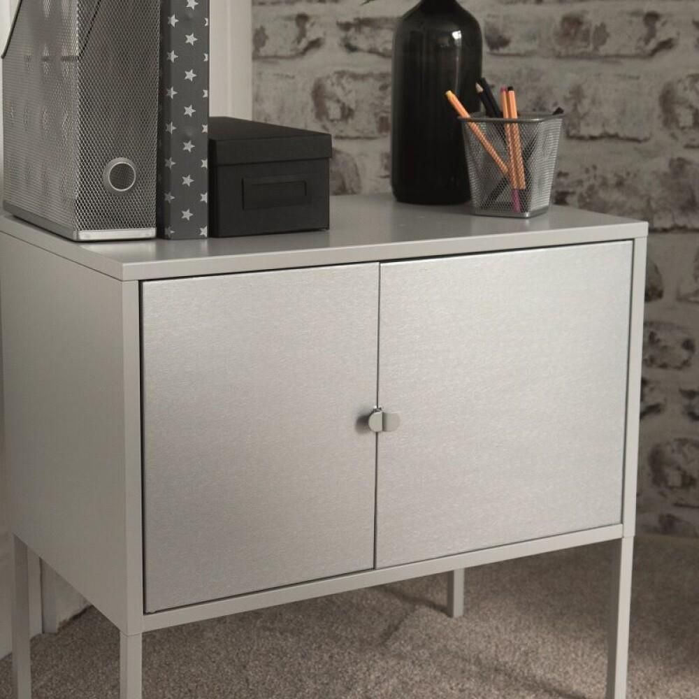 DEKORFOLIE D-C-FIX BØRSTET STÅL SELVKLEBENDE 67,5X150CM