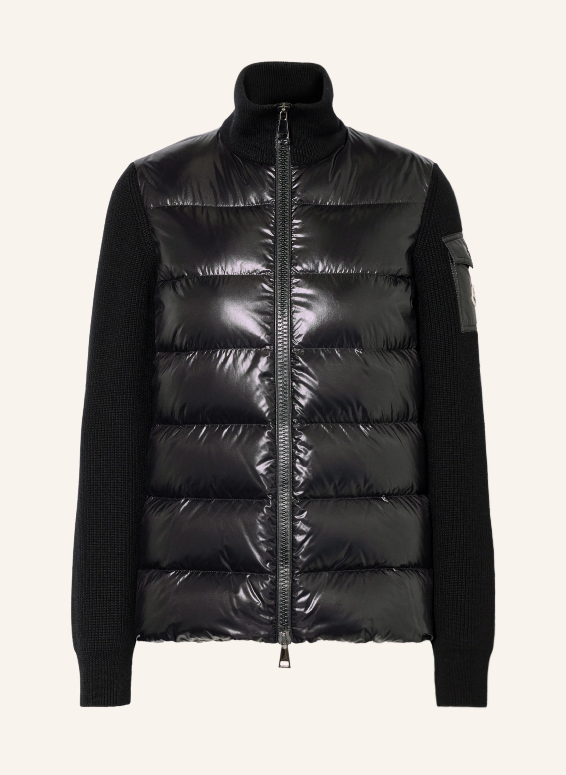 MONCLER Strickjacke im Materialmix