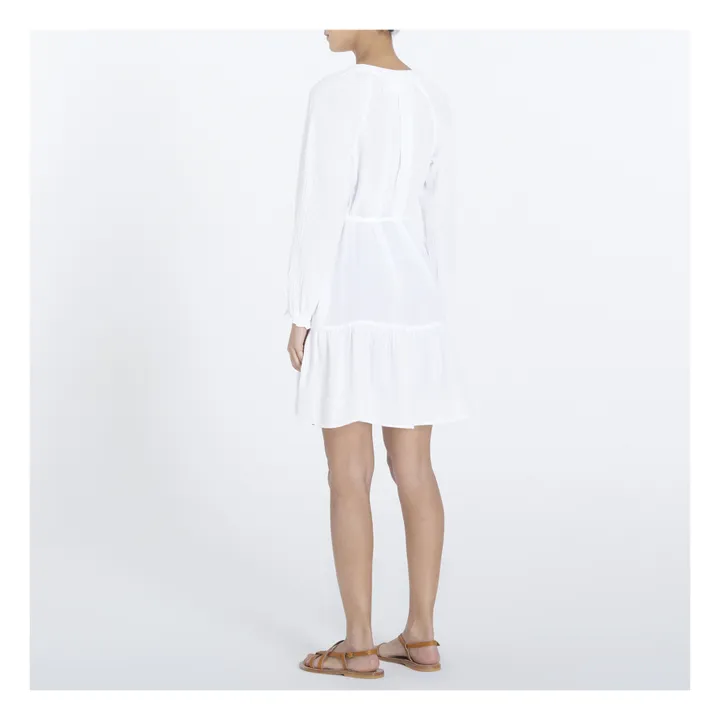 Xirena Robe Rainey Gaze de Coton | Blanc