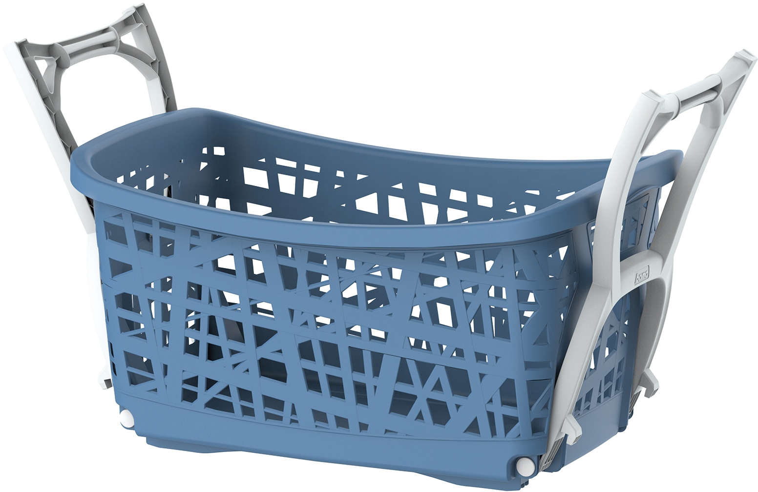 Bischof Wäschekorb mit Standteilen, Tragegriffen, ergonomische Form
