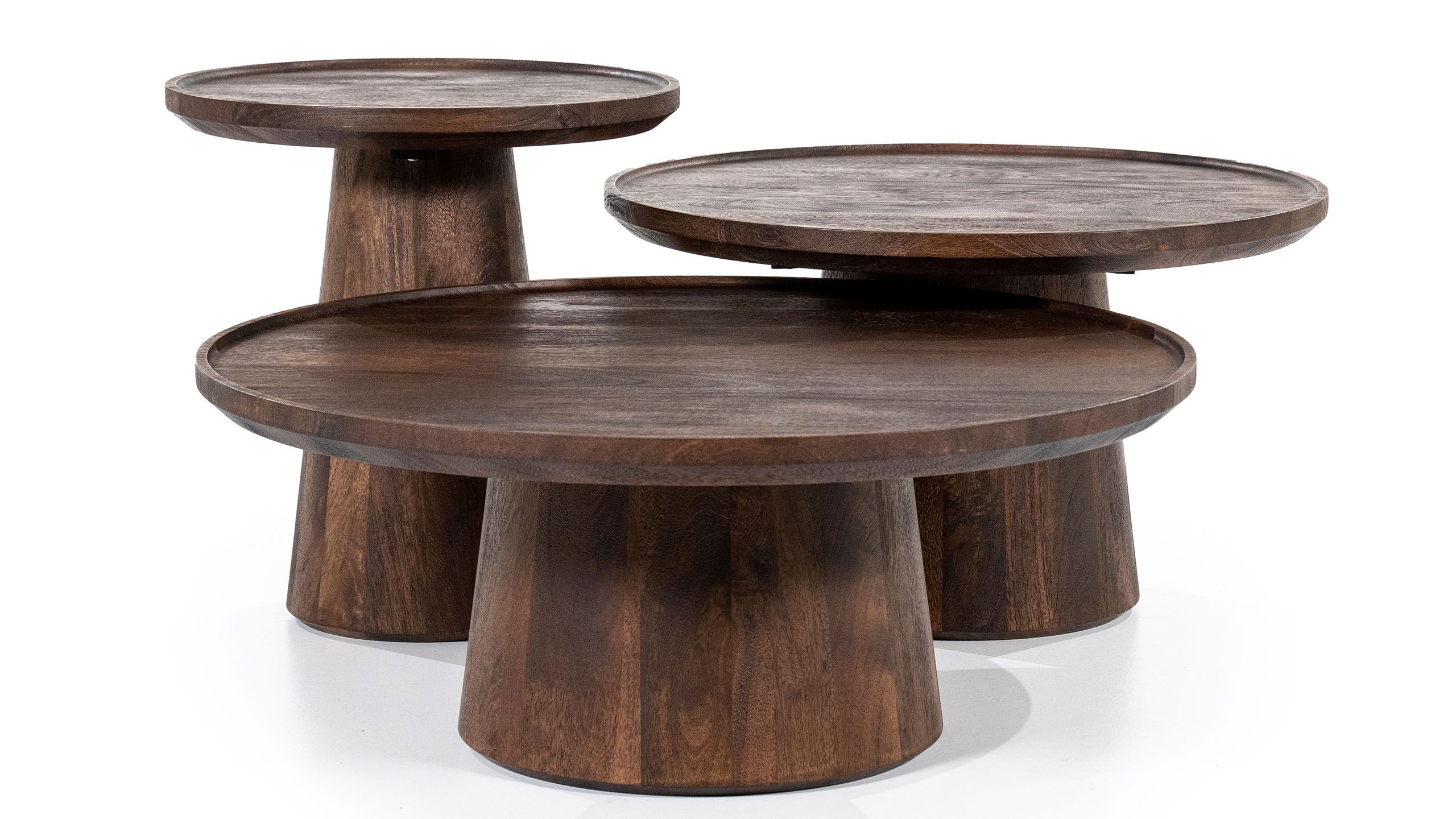 Salontafel 95652 - bruin Ron ⌀66  x H39 cm