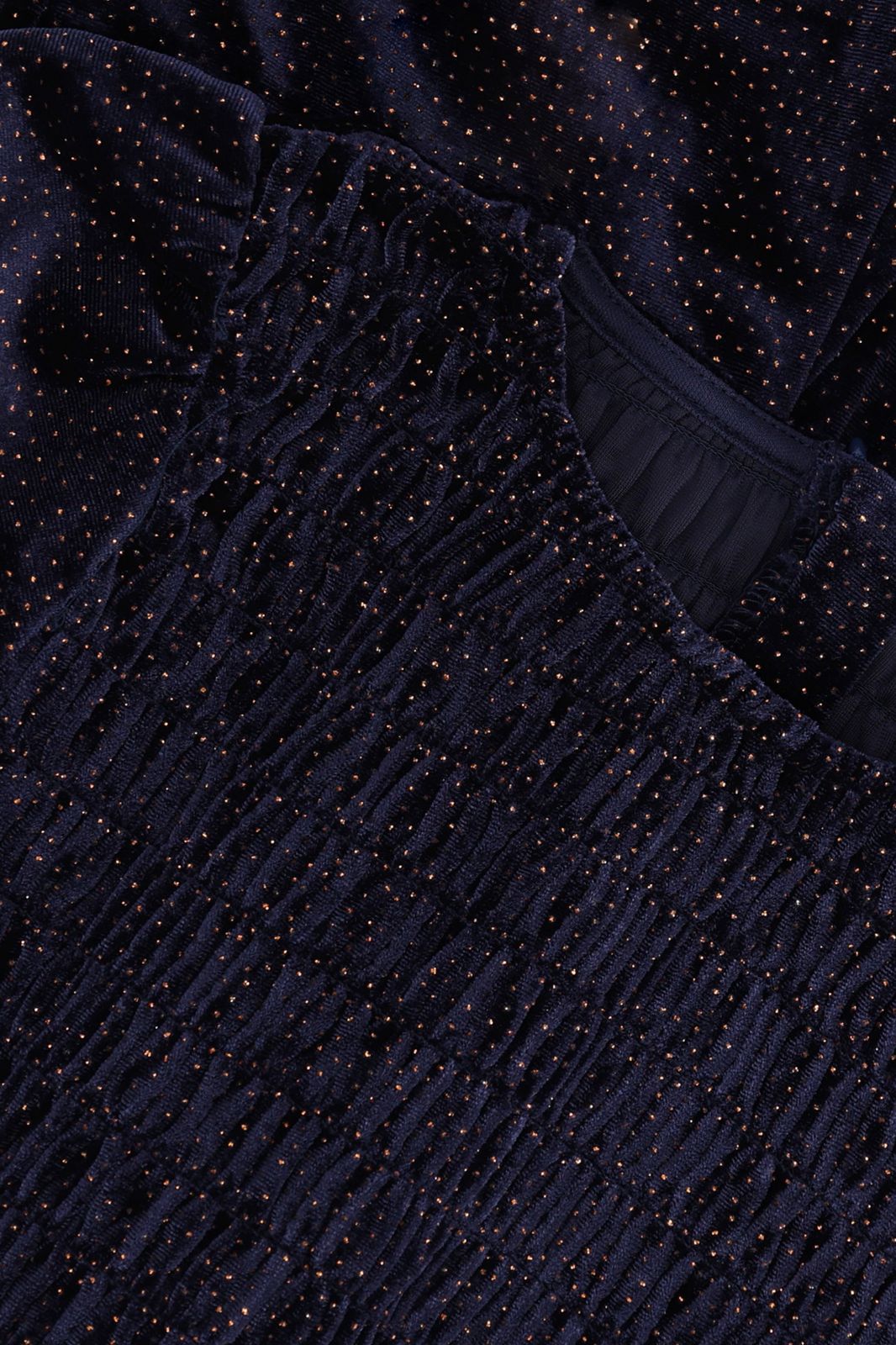 Donkerblauwe jumpsuit met glitters