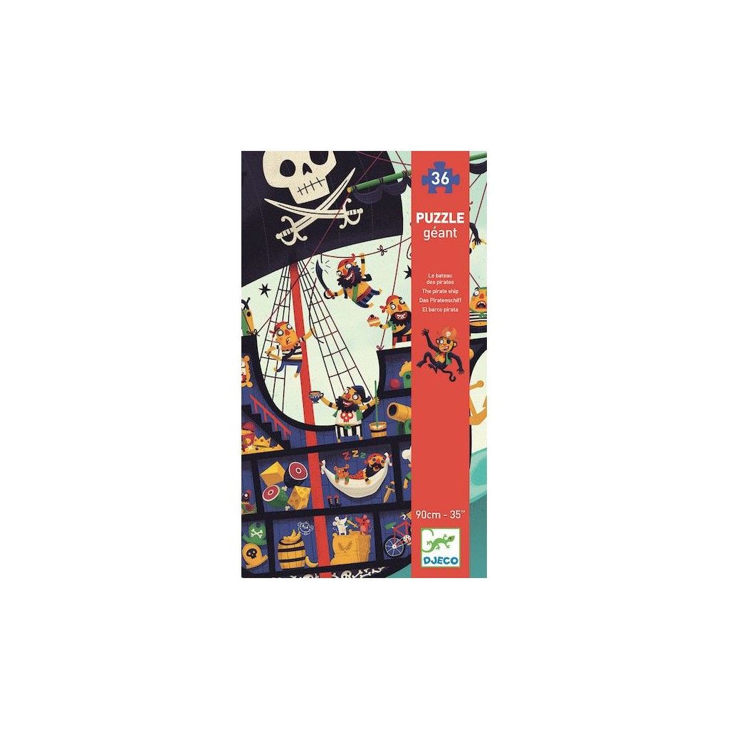 Puzzle Geant : Le Bateau des Pirates – 36 Pièces
