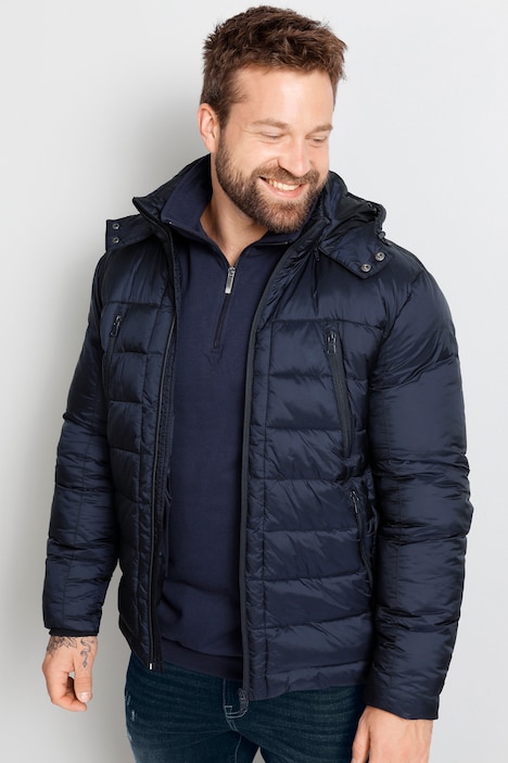 Boston Park Steppjacke, Kapuze, viele Taschen, bis 74