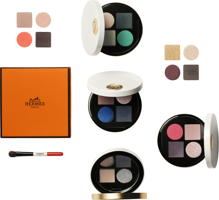 HERMÈS Ombres d'Hermès, powder quartet for the eyes, Ombres pétales