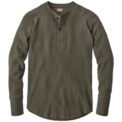 Herren-Langarmshirt, Oliv