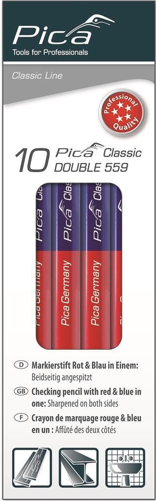 Pica 559 Dubbel potlood rood/blauw 175cm - PI559-10