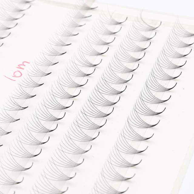 Vippeklaser eyelash extension 6D-D 100-dele Sort 9 mm