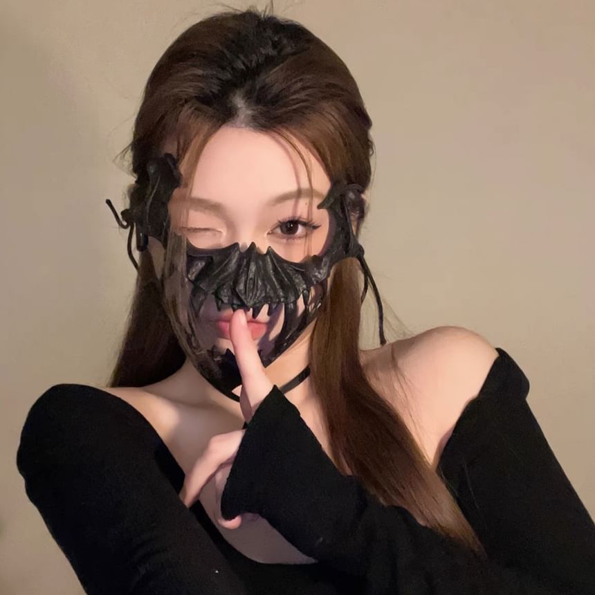 Choyu - Halloween 2D Kostuum Half Gezichtsmasker