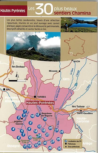 CHAMINA - 30 PLUS BEAUX SENTIERS HAUTES PYRENEES
