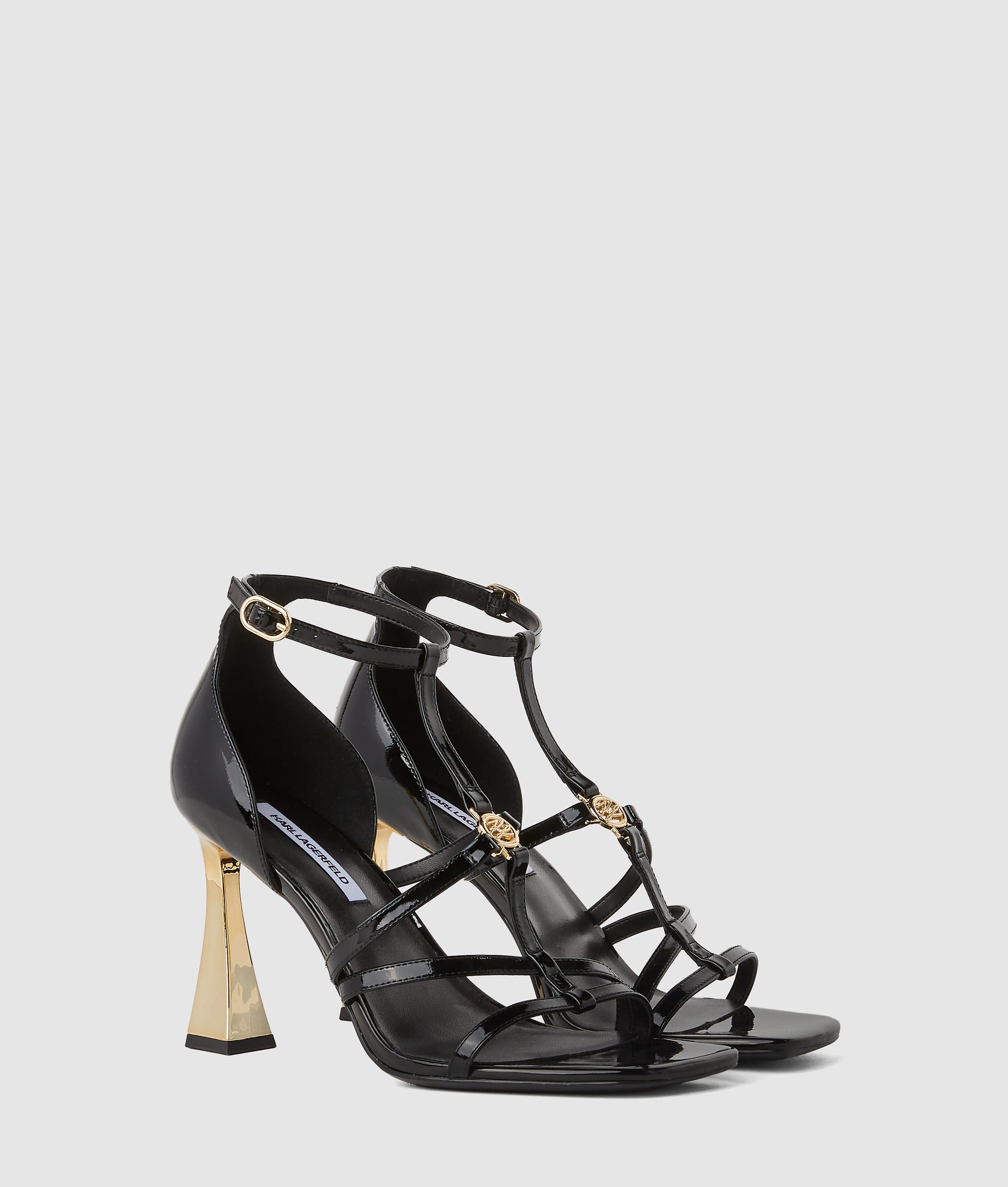 Debutante sandalen met bandje en hak